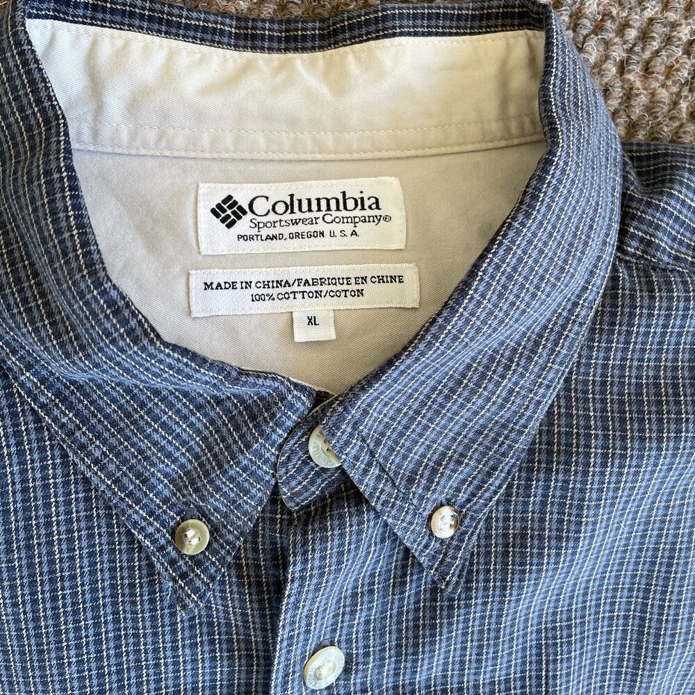 2 Men's COLUMBIA LS Button Down Shirts XL - Picture 7 of 8
